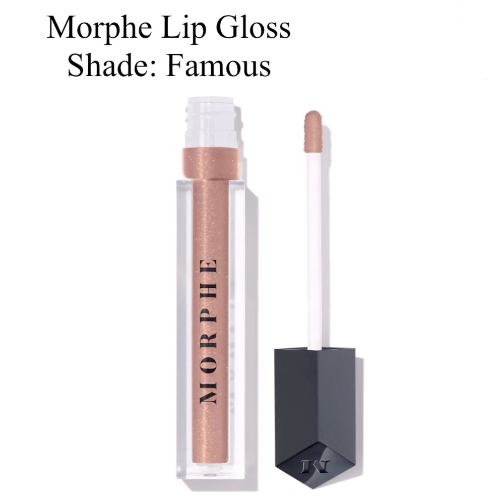 ($12) Morphe Lip Gloss, Famous (Shimmer Nude)